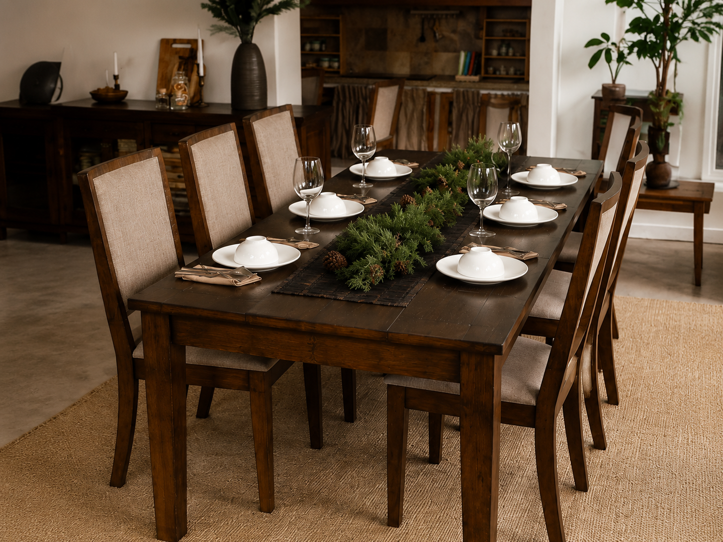 Danish walnut dining table